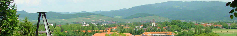 Blick vom Kastelberg auf Bad Krozingen
